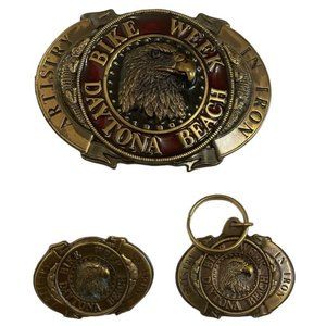 Daytona Bike Week BRASS 90s 1990 Belt Buckle